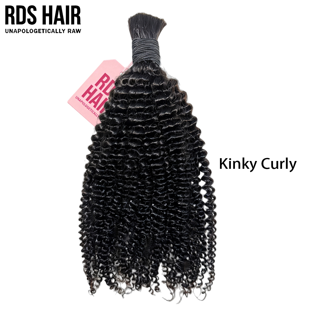 Rawdonorshair 1 Mink Bulk Deal for Natural Black All Textures 100% Human Hair No Weft Bulk Hair