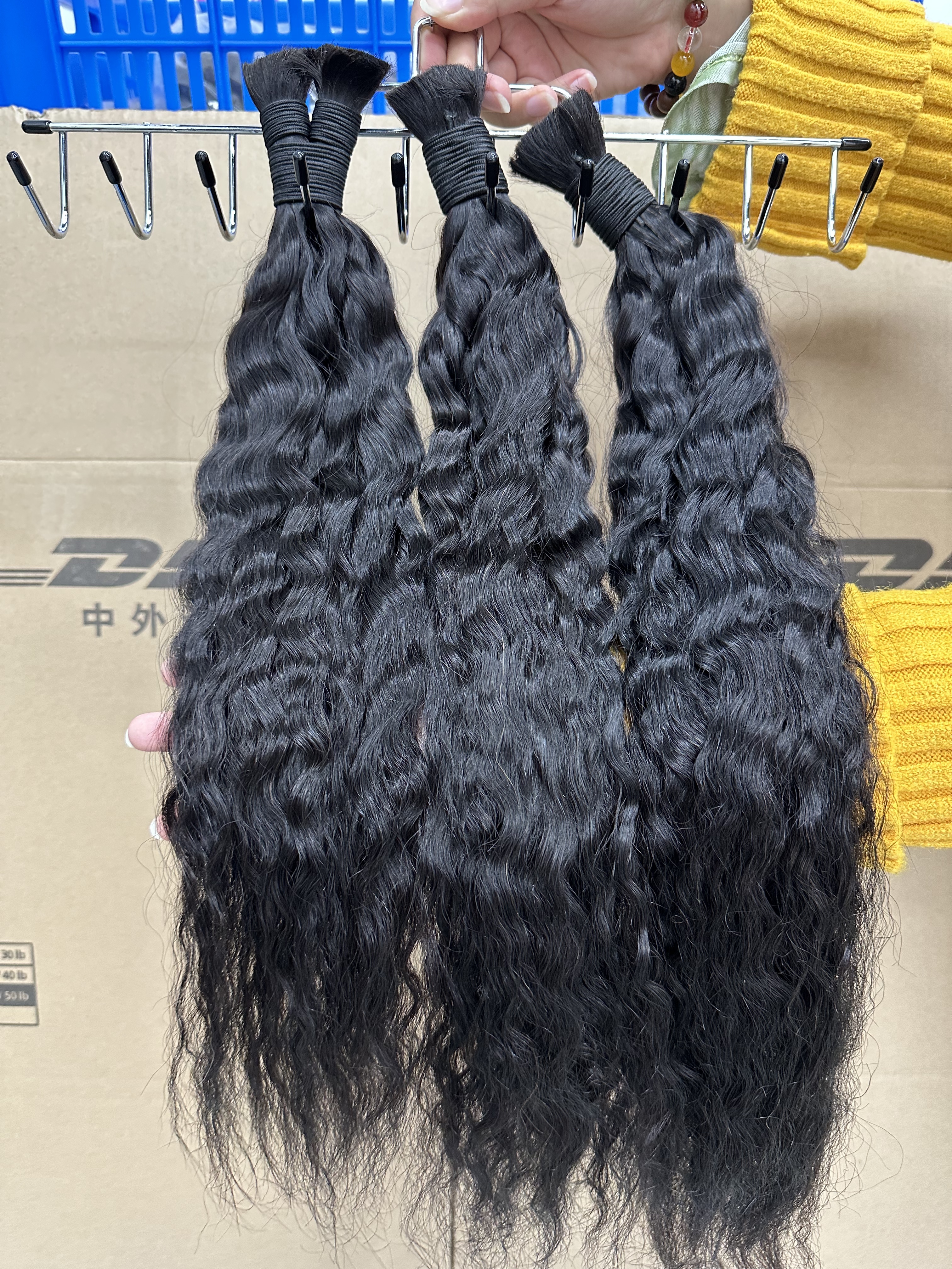 RawDonorsHair In Mink Wet and Wavy Human Hair Mink Bulk Deal
