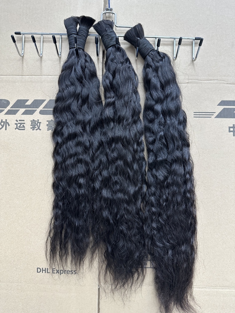 RawDonorsHair In Mink Wet and Wavy Human Hair Mink Bulk Deal