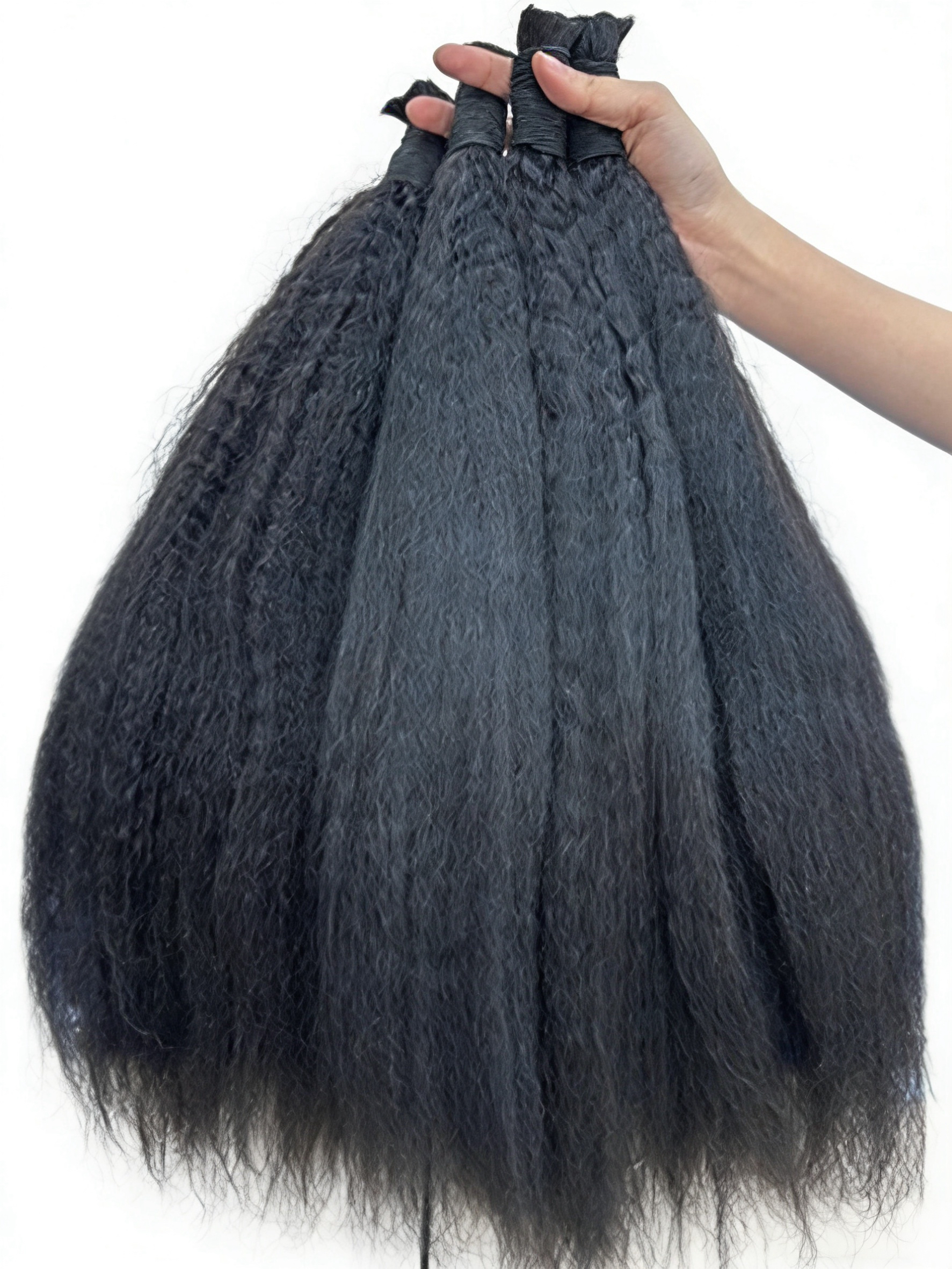 RawDonorsHair In Mink Kinky Straight Human Hair Mink Bulk Deal