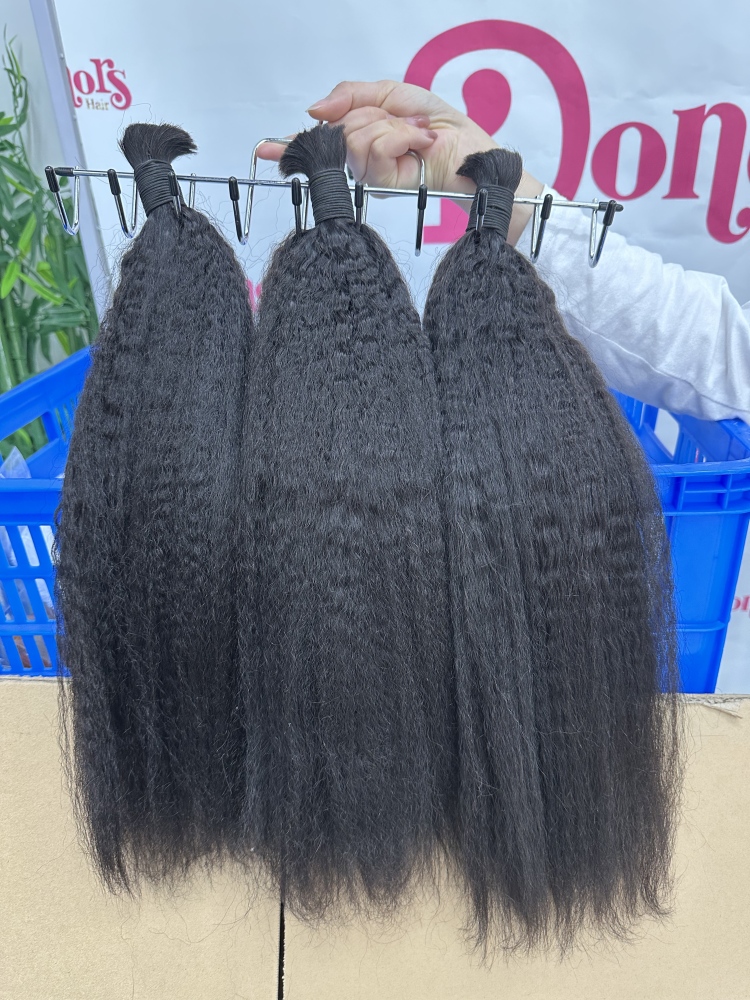 RawDonorsHair In Mink Kinky Straight Human Hair Mink Bulk Deal