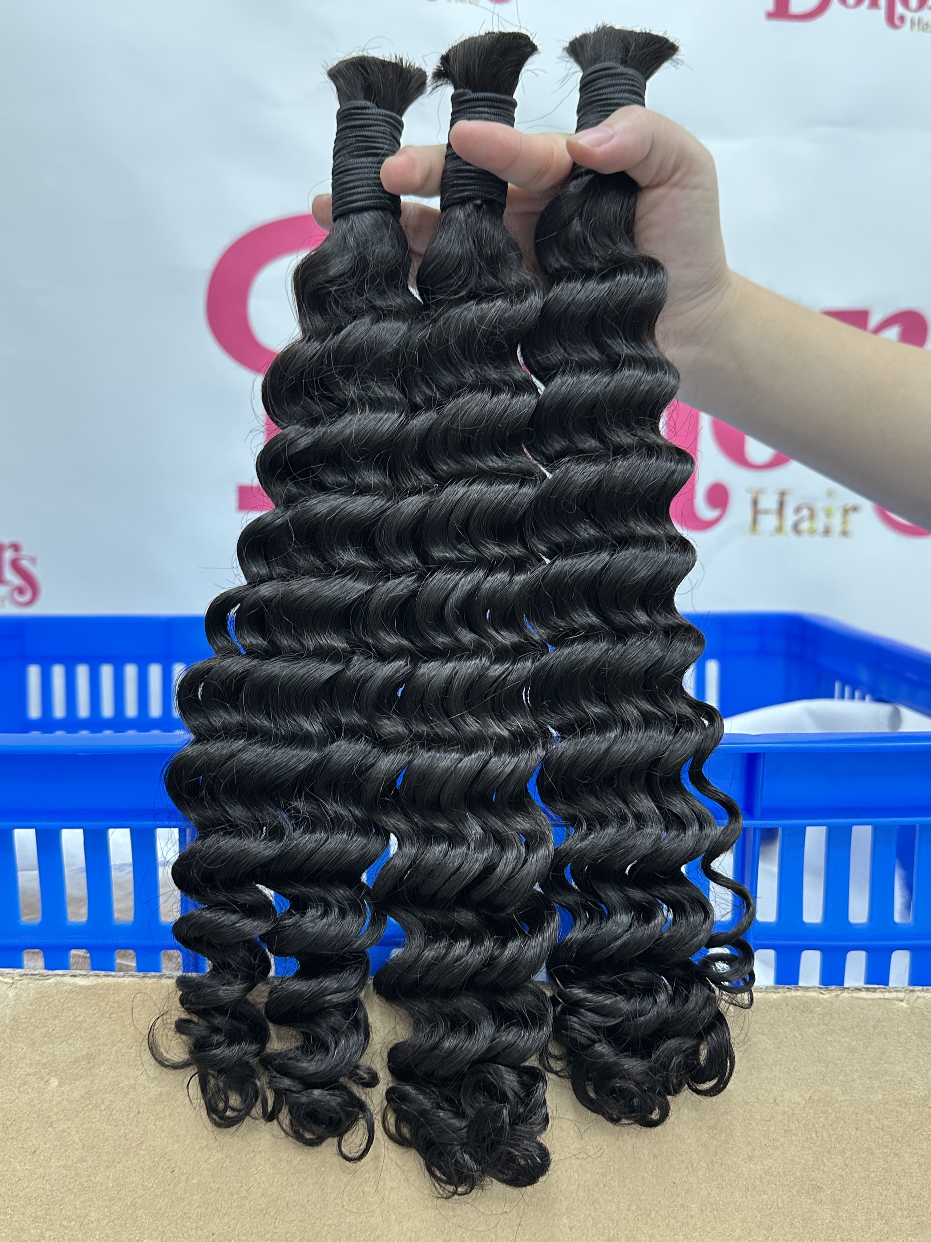 RawDonorsHair In Mink Deep Wave Human Hair Mink Bulk Deal