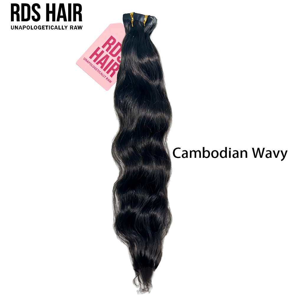 100% Unprocessed Natural Black All Textures Raw Human Hair Tapein (No Weft)