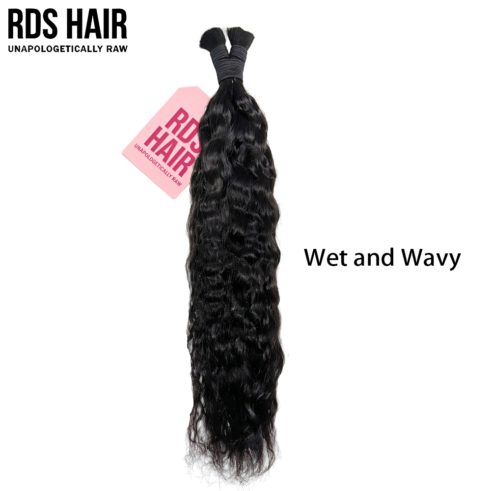 Rawdonorshair 1 Mink Bulk Deal for Natural Black All Textures 100% Human Hair No Weft Bulk Hair