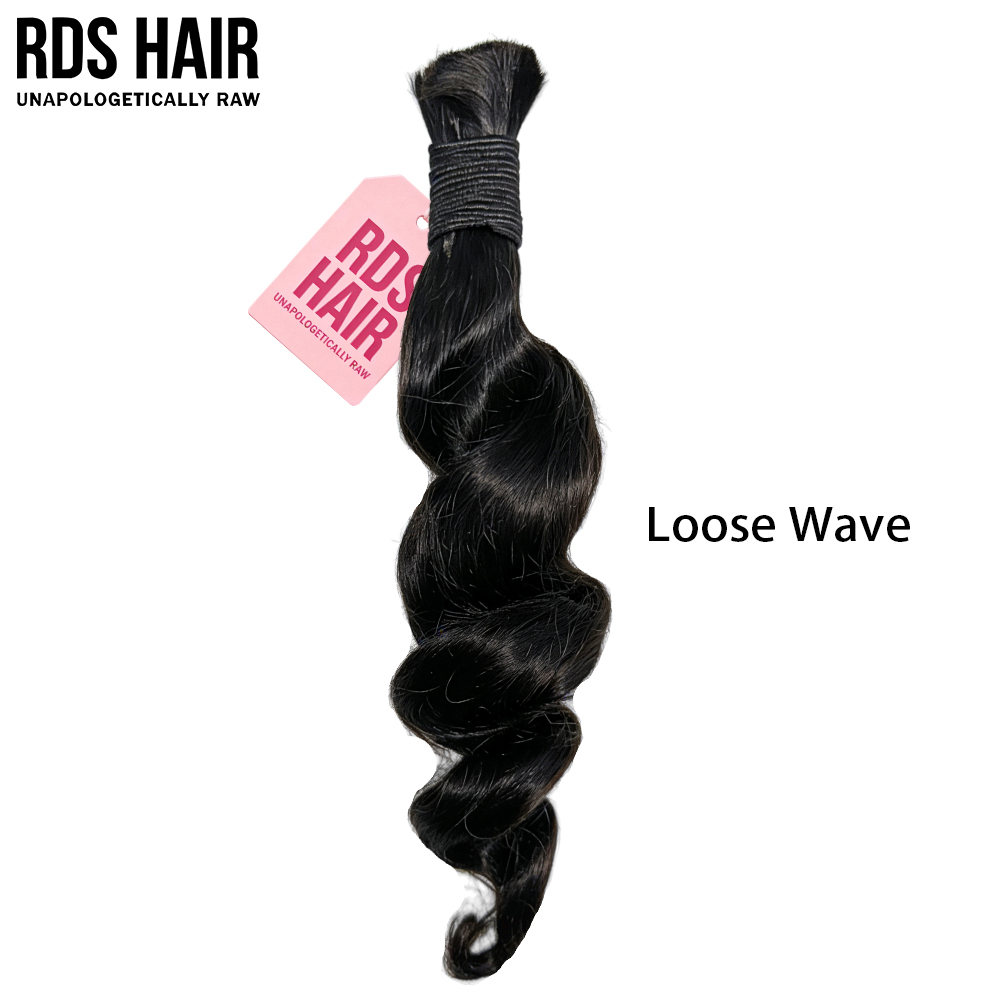 Rawdonorshair 1 Mink Bulk Deal for Natural Black All Textures 100% Human Hair No Weft Bulk Hair