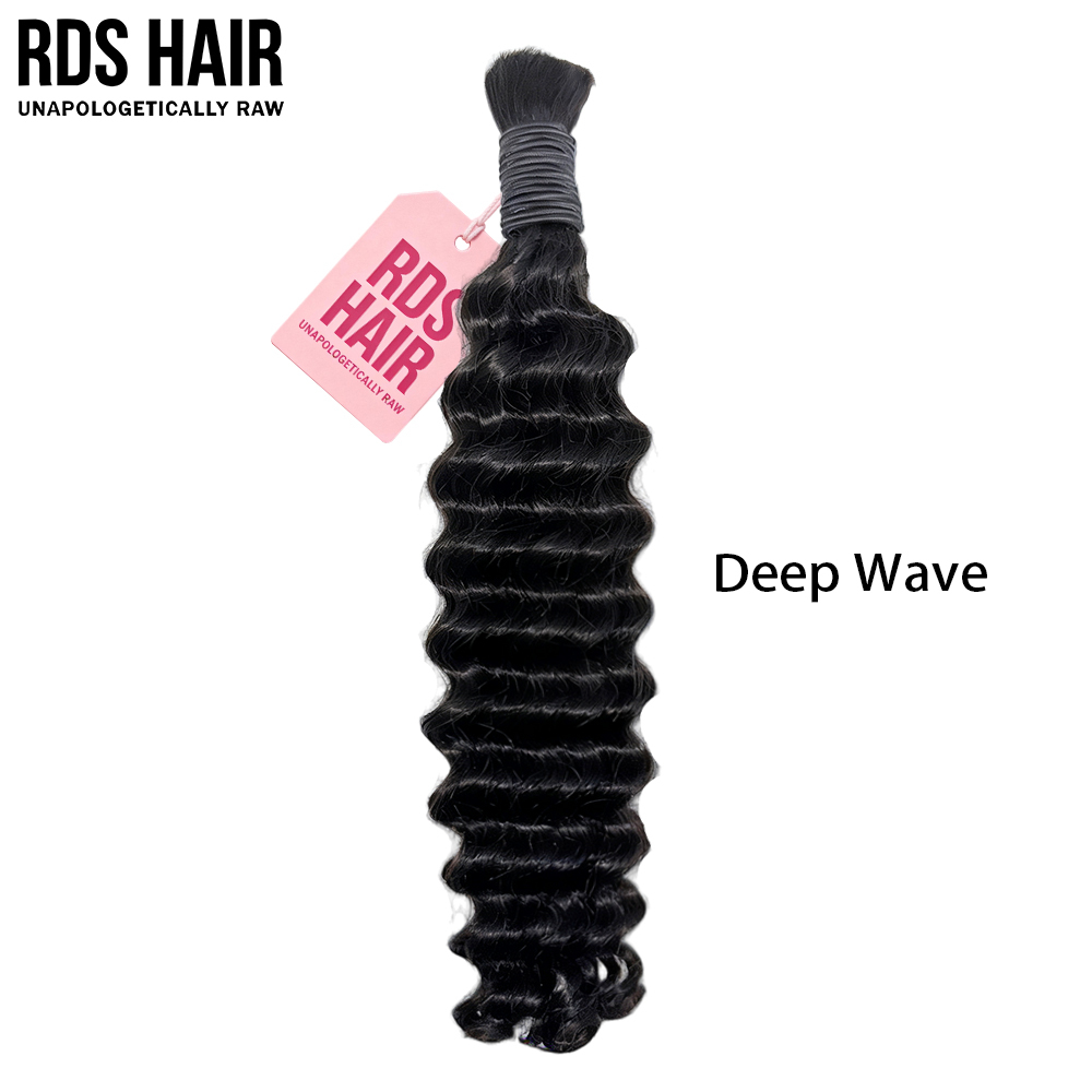 Rawdonorshair 1 Mink Bulk Deal for Natural Black All Textures 100% Human Hair No Weft Bulk Hair