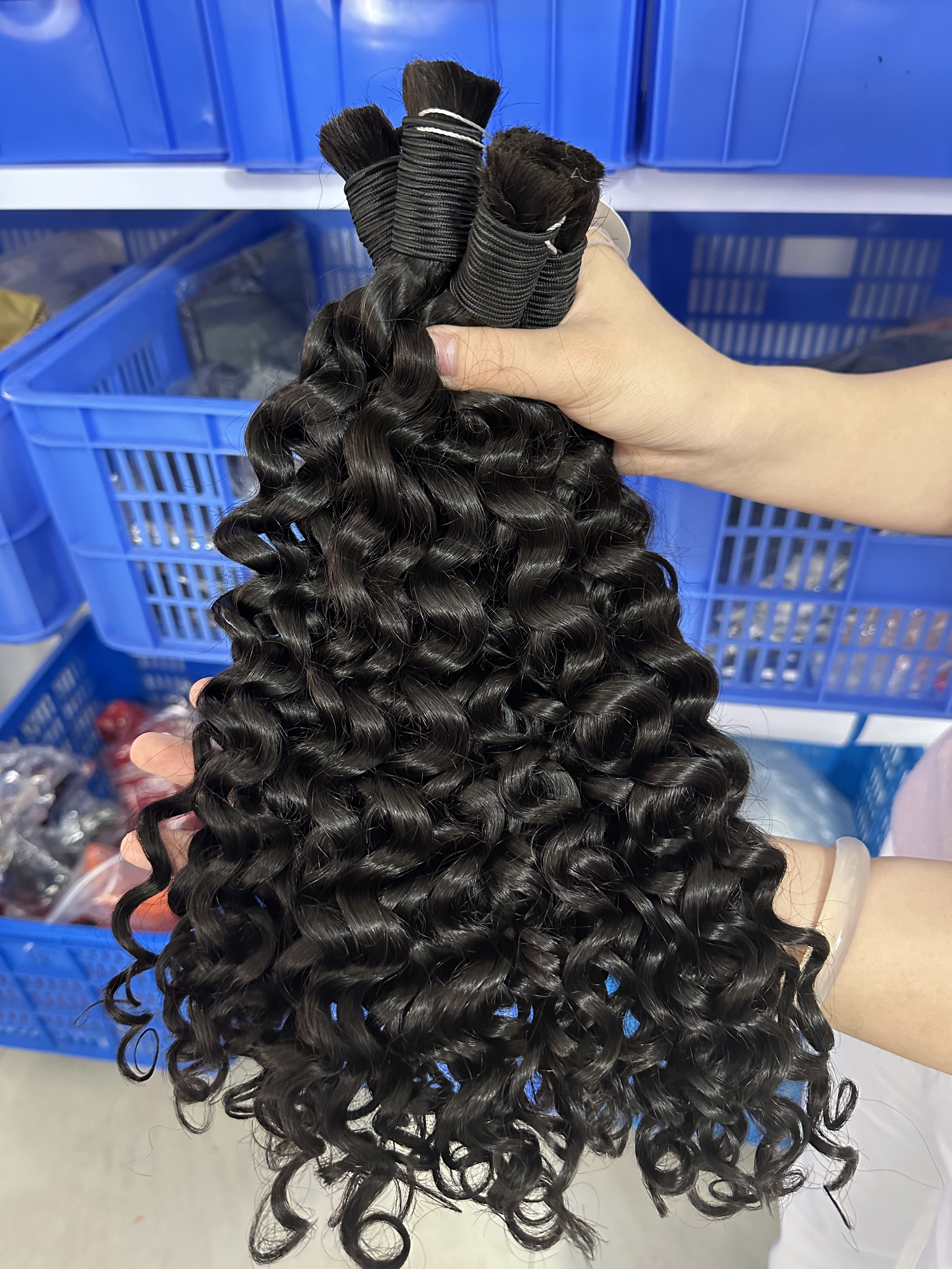 RawDonorsHair In Mink Italian Curly Human Hair Mink Bulk Deal