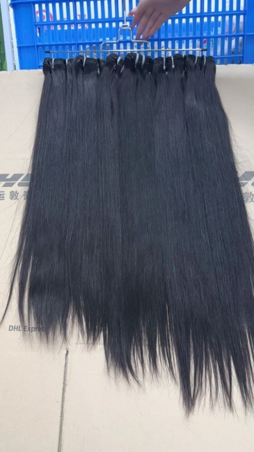 100% Raw Straight Bundle Hair (100g) - Tangle Free Grade 3/4 Bundles