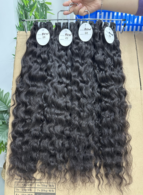100% Cambodian Wavy Bundle Hair (100g) - Tangle Free Grade 3/4 Bundles