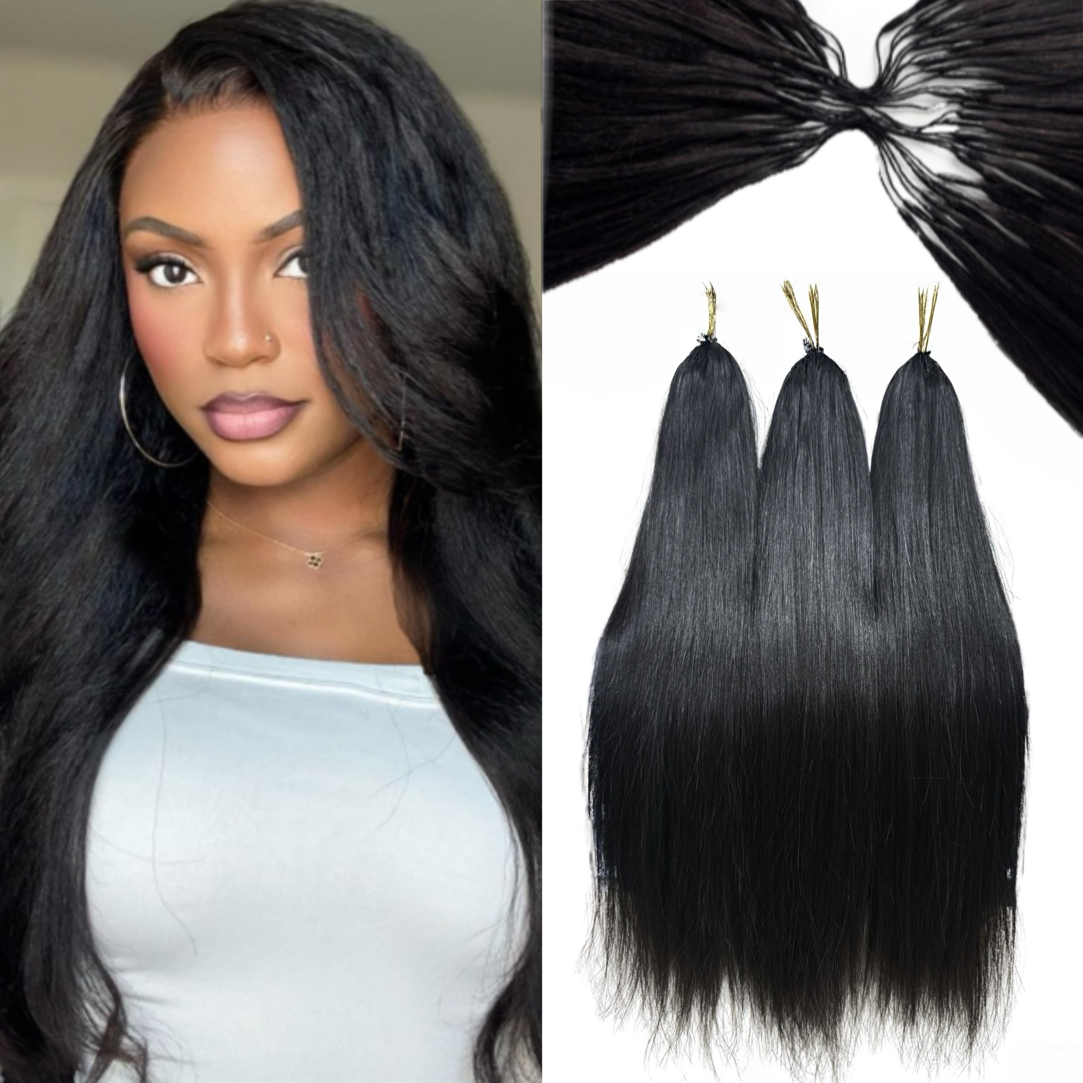 100% Mink straight Crochet Hair (100g) - Tangle Free