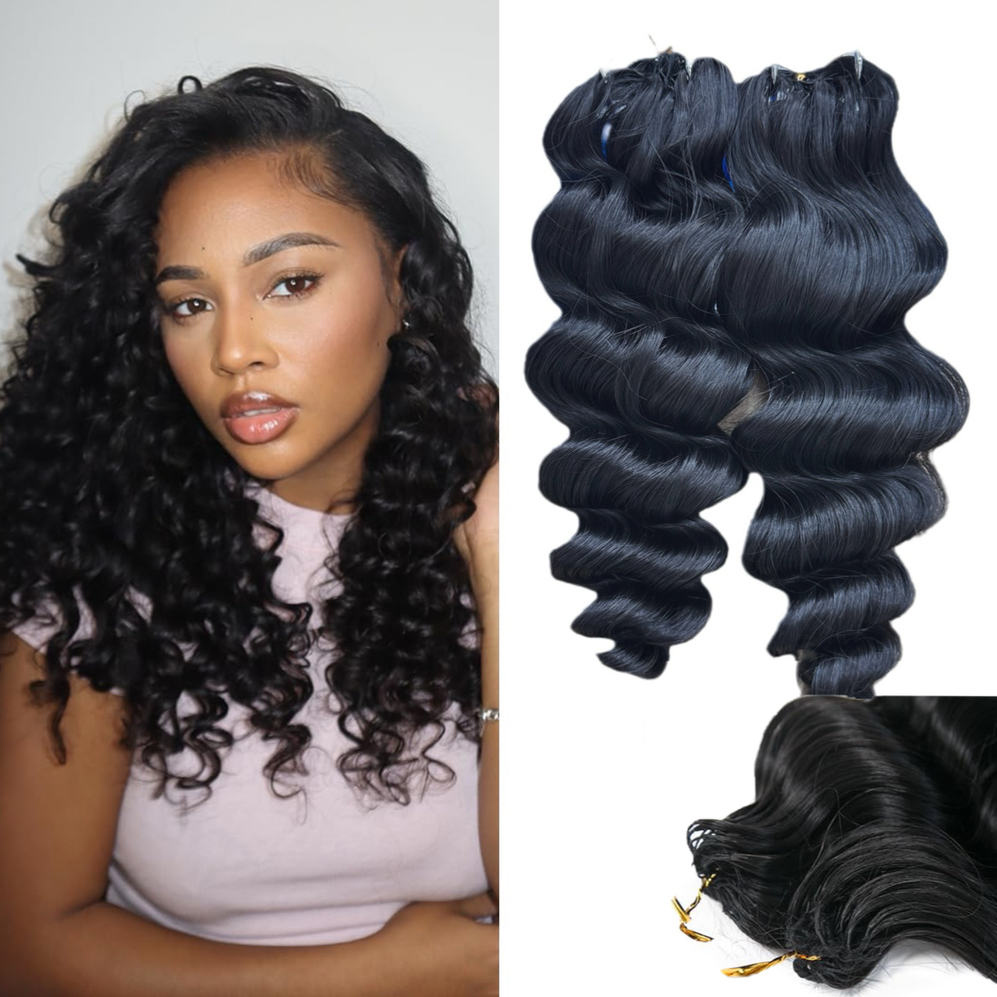 100% Loose wave Crochet Hair (100g) - Tangle Free