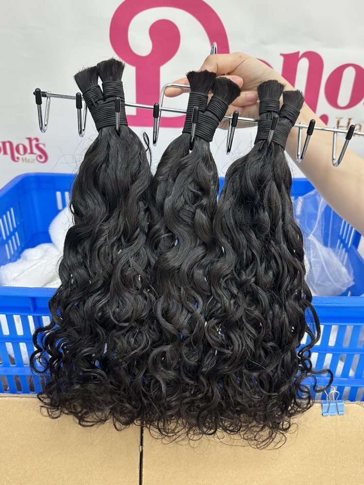 100% Water Wave Bulk Hair (100g) - Tangle Free Grade 2/3/4 Bundles
