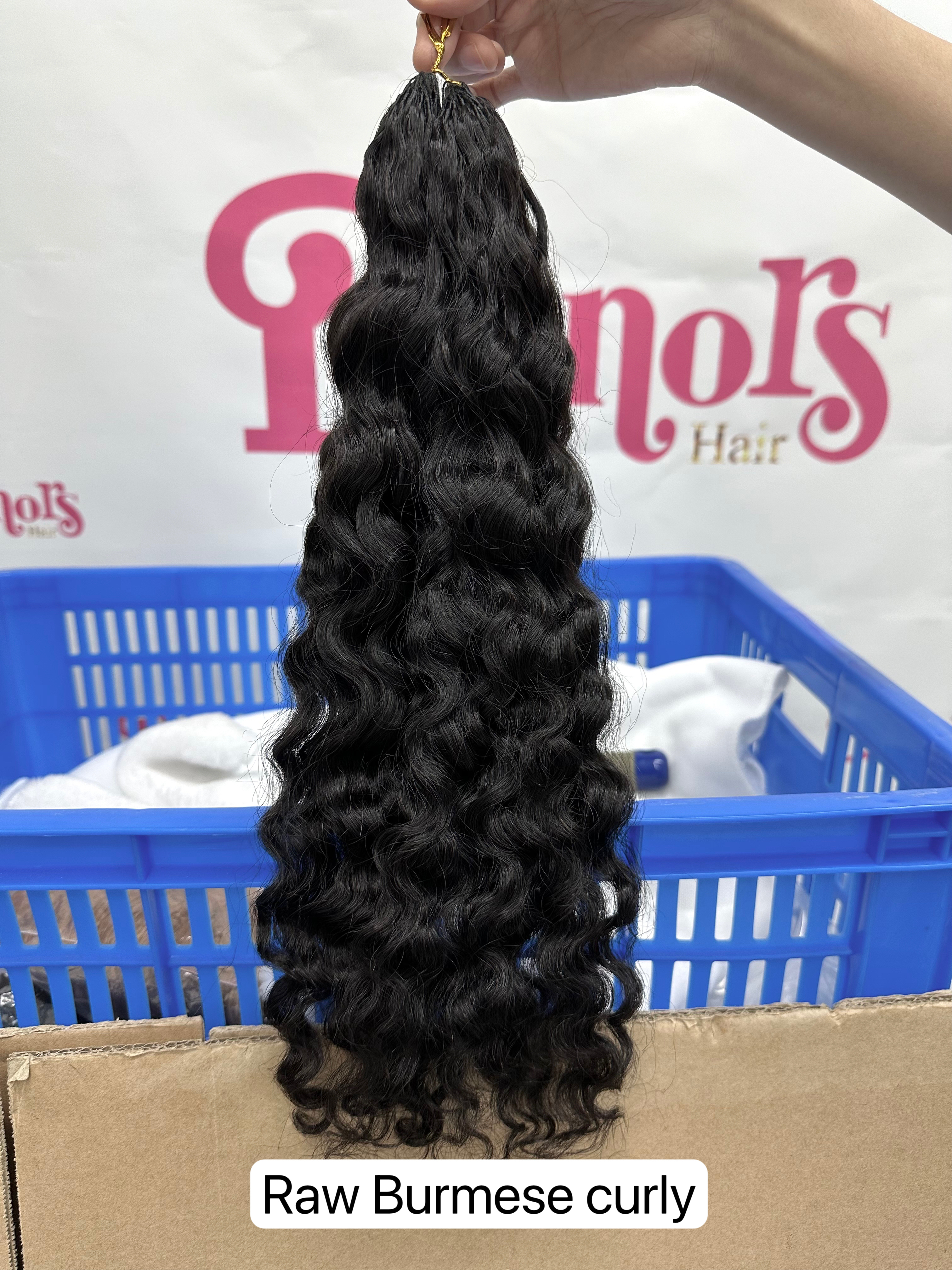 100% Burmese Curly Crochet Hair (100g) - Tangle Free