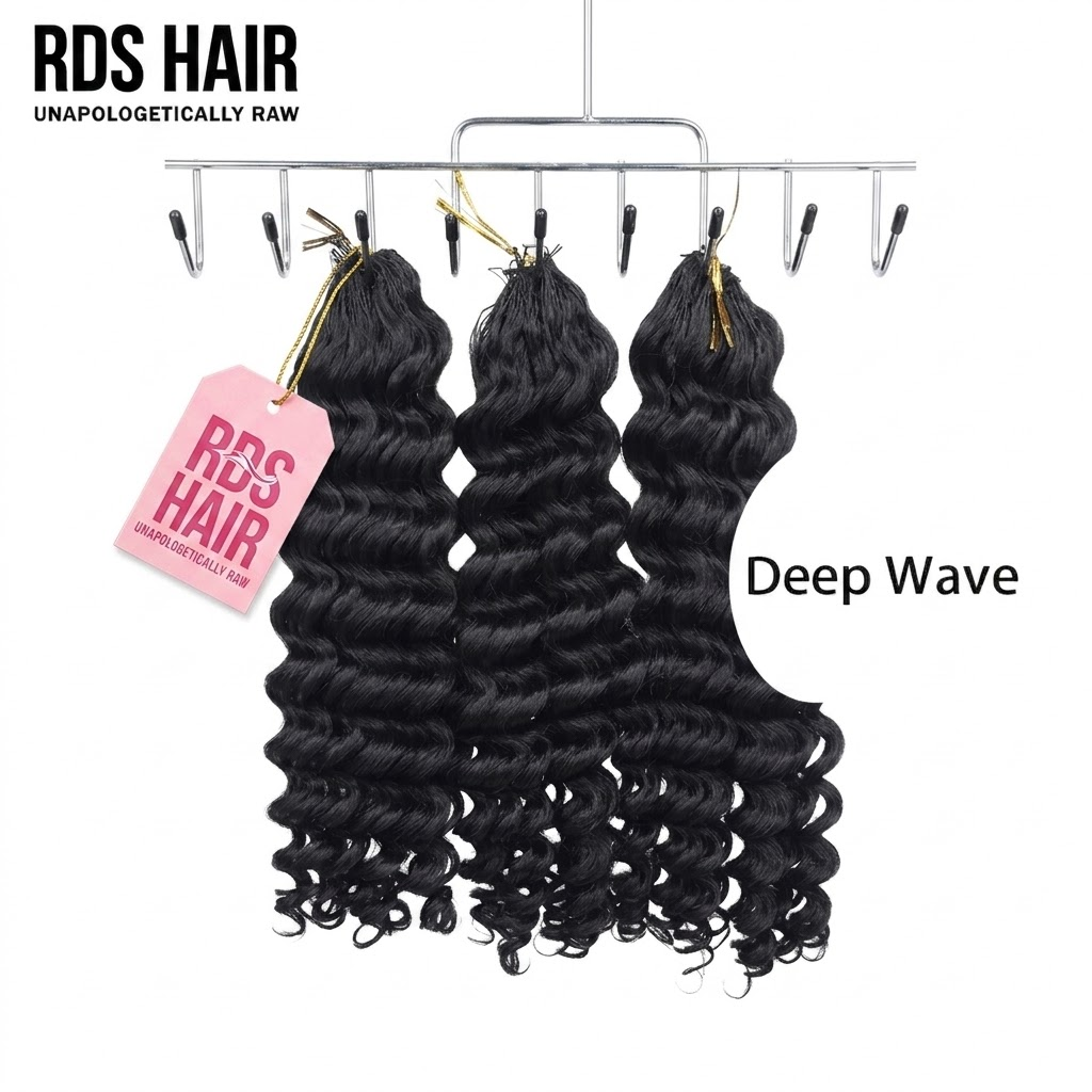 RDSHAIR Soft Natural Black MINK HAIR Crochet Braid 100% Human Hair Extensions 100g 1pack