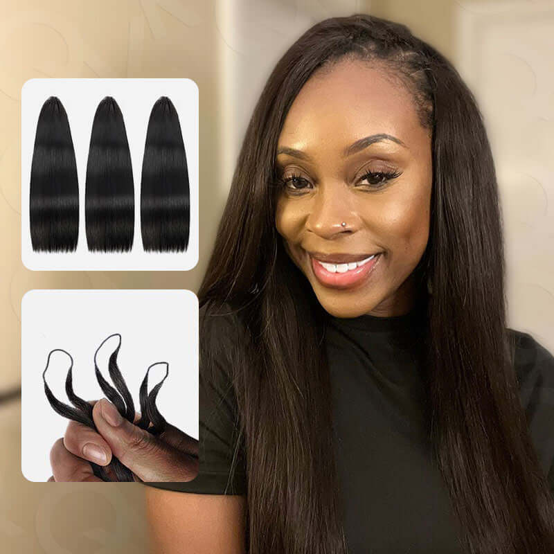100% Unprocessed Natural Black All Textures Raw Human Hair Crochet hair (No Weft) - For Boho Braids