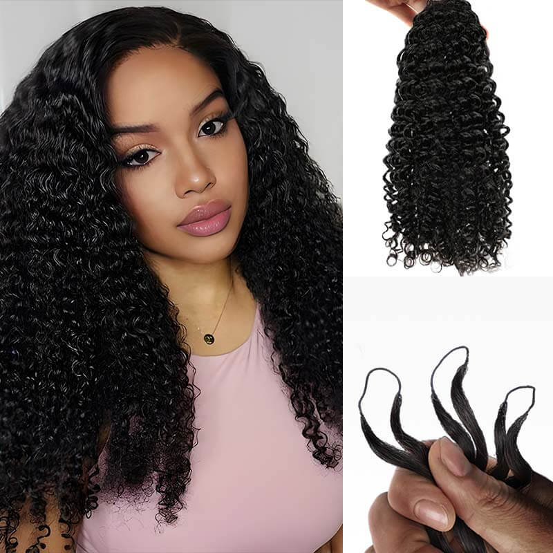 100% Unprocessed Natural Black All Textures Raw Human Hair Crochet hair (No Weft) - For Boho Braids
