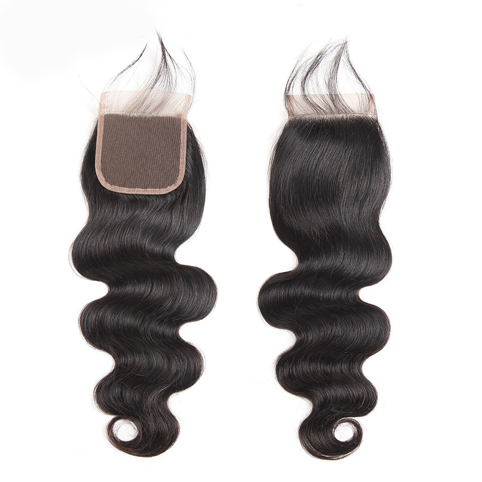 Body Wave Human Hair 4x4 HD lace Closure Peruvian 1pc