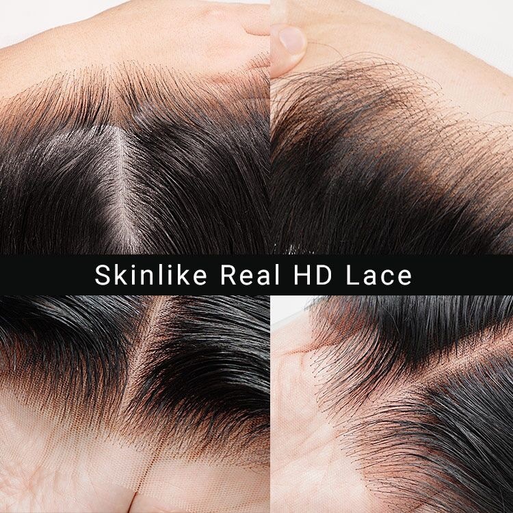 Straight 5x5 HD Lace Closure Transparent Swiss Lace Pre-Plucked