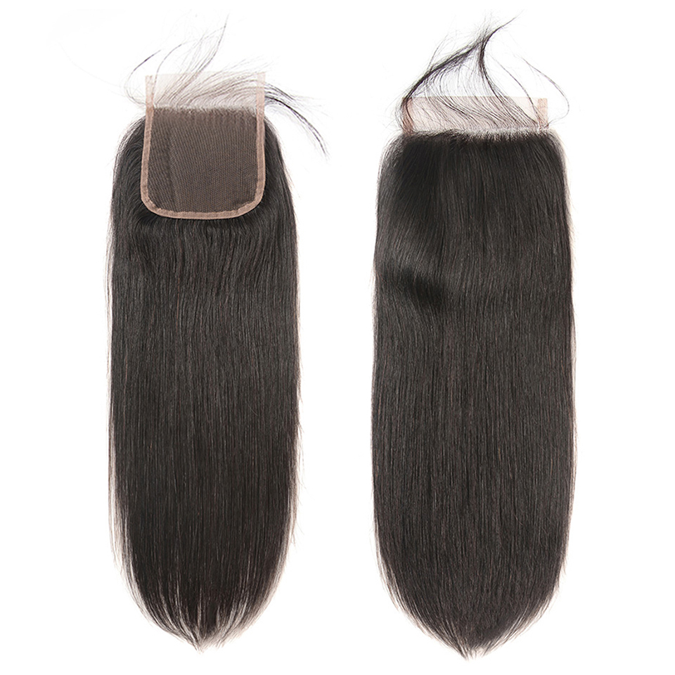 Brazilian Straight Human Hair 4x4 HD Lace Closure 1Pc