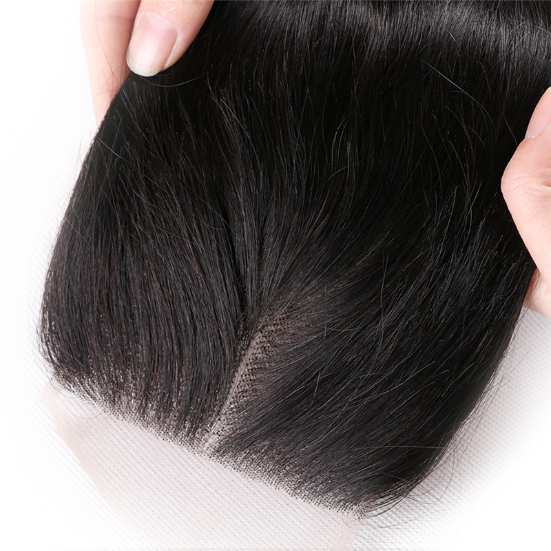 Brazilian Straight Human Hair 4x4 HD Lace Closure 1Pc