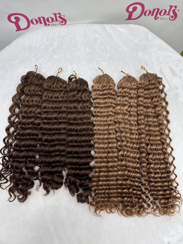 100% Deep Wave #4 #30 Color Hair Crochet Hair (100g) - Tangle Free
