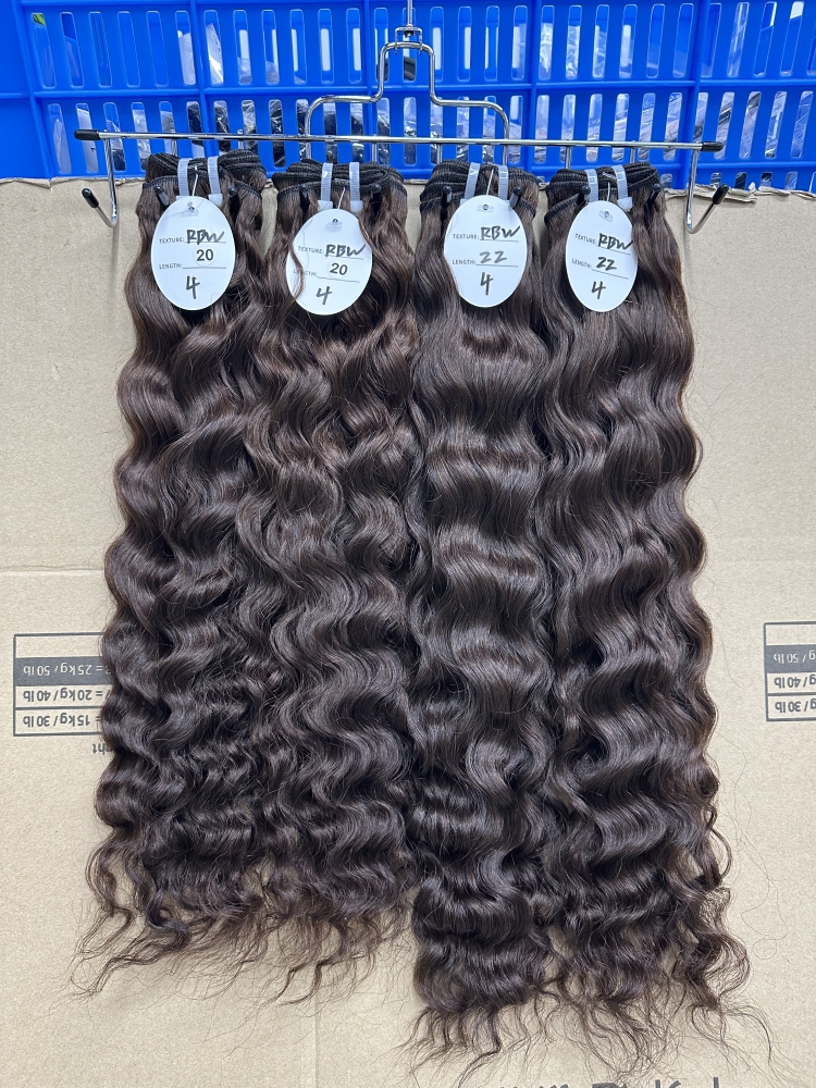 100% Raw Burmese Wavy Color Hair Bundle Hair (95-100g) - Tangle Free Grade (Customization time: 5–7 days）