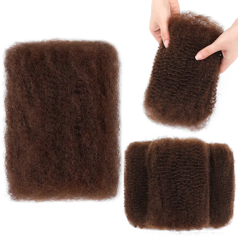 RDSHAIR Afro Kinky Curly Bulk Human Hair - 4C Natural Texture