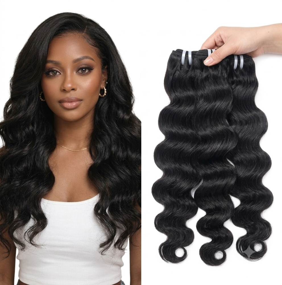 100% Raw Loose Deep Bundle Hair (100g) - Tangle Free Grade 3/4 Bundles