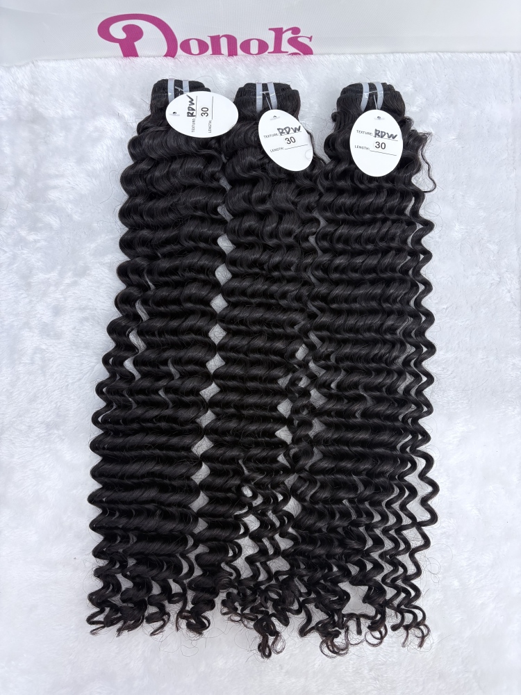 RawDonorsHair 1 Raw Bundles Deal for All Hair Textures 100% Human Virgin Hair unprocessed Human Hair 1 Bundle Deal