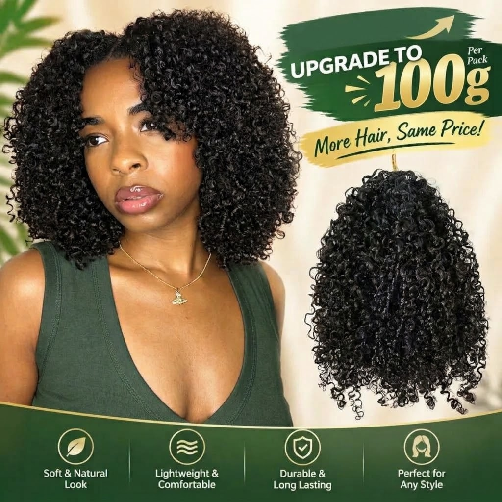 RDSHAIR Soft Natural Black RAW HAIR Crochet Braid 100% Human Hair Extensions 100g 1pack