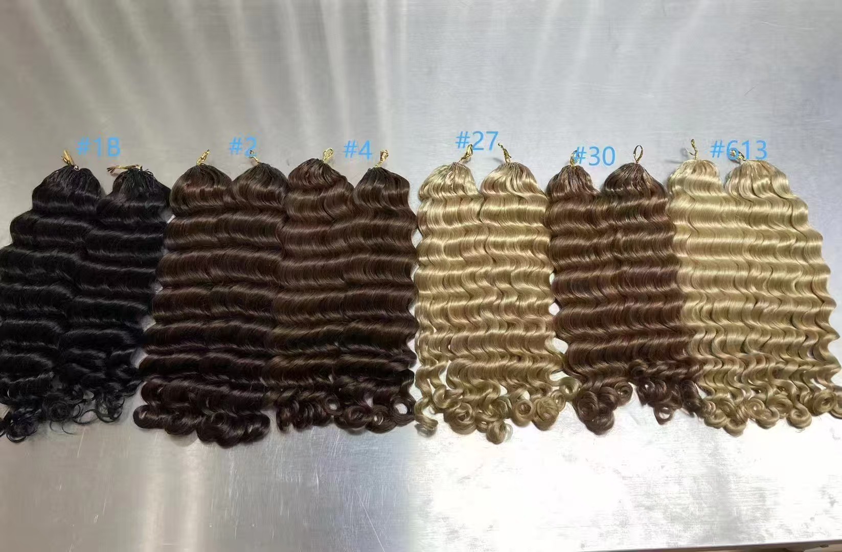 RDSHAIR Colored Crochet Hair Crochet Braid 100% Human Hair Extensions 100g 1pack