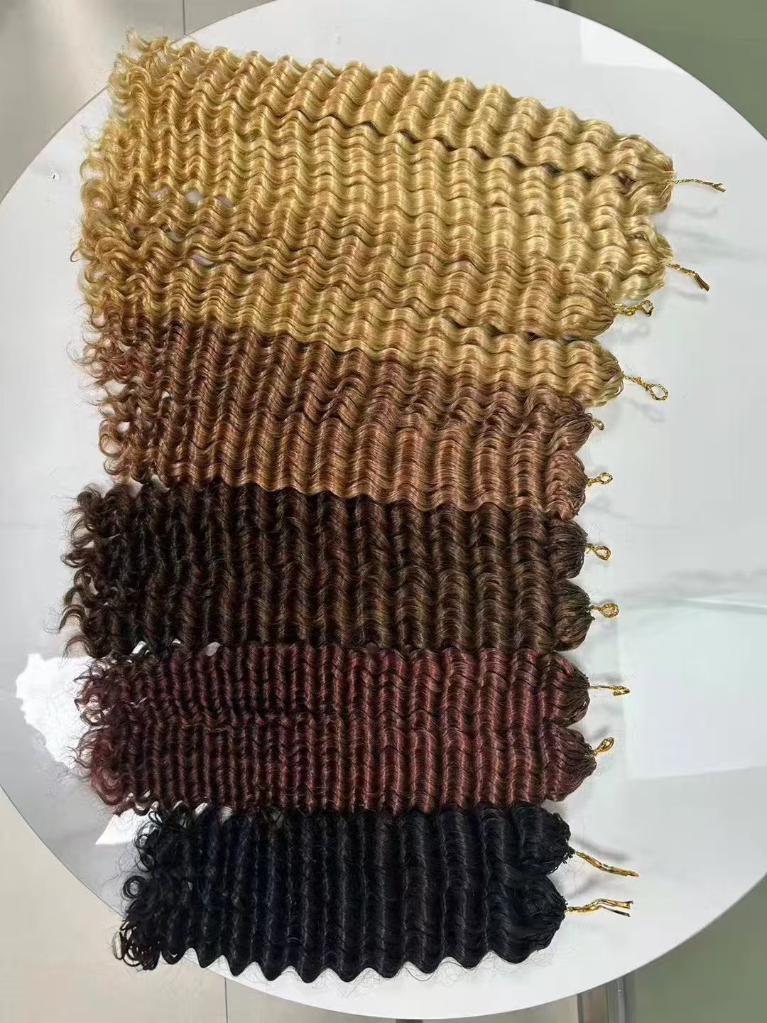 RDSHAIR Colored Crochet Hair Crochet Braid 100% Human Hair Extensions 100g 1pack