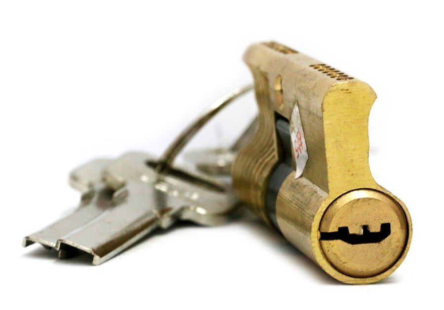 7pin Copper Practice Lock Euro Profile Cylinders Crescent lock double headed single row marble Locksmith Tools