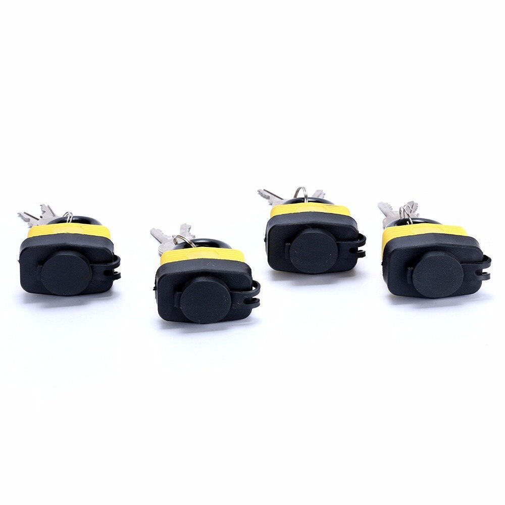 4pcs Waterproof Padlock Locks Gate Door Padlock Master Padlock 40mm
