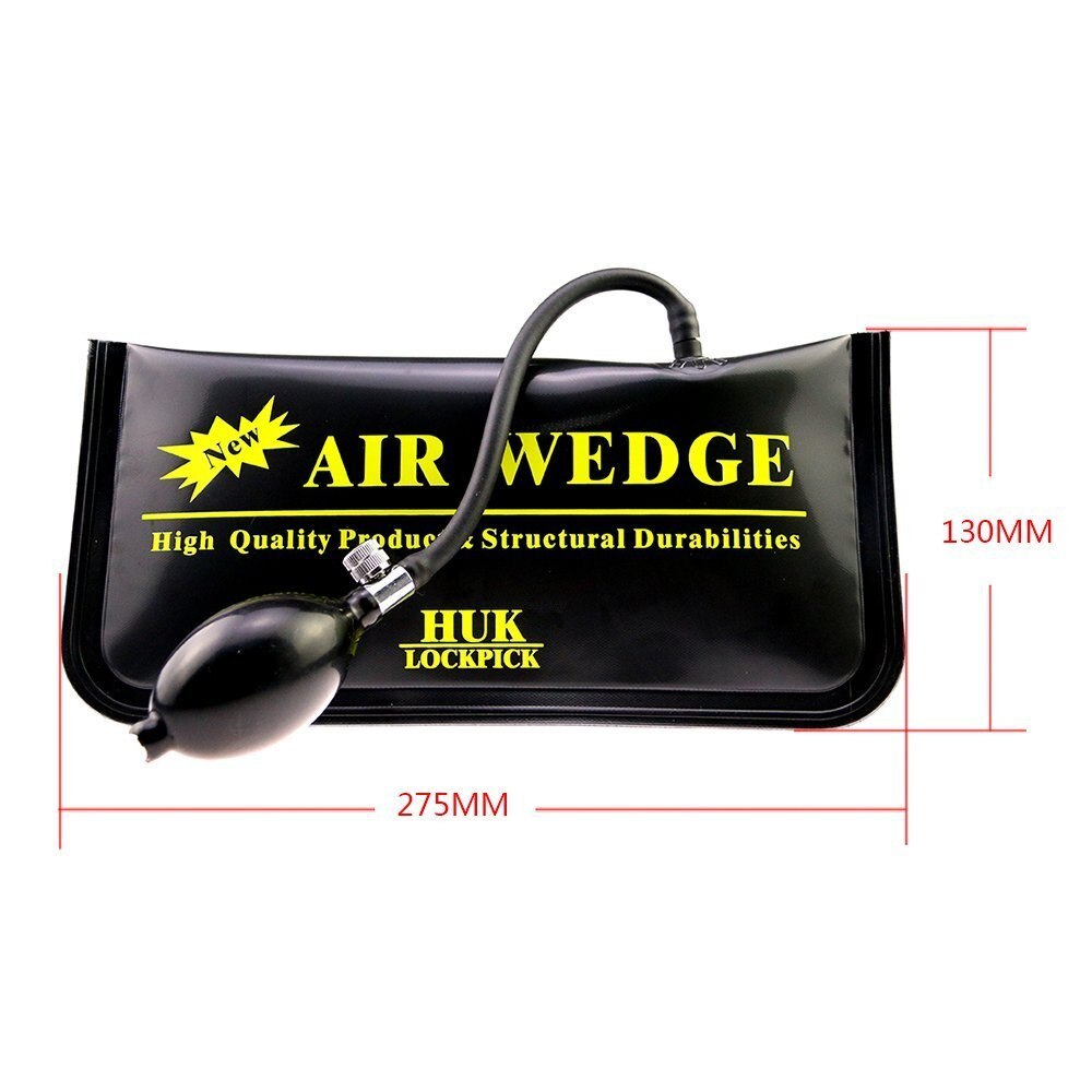 Large Universal Air Wedge with Auto Car Radio Panel Door Clip Trim Dash for Audio Removal Installer Pry Repair Tool Set