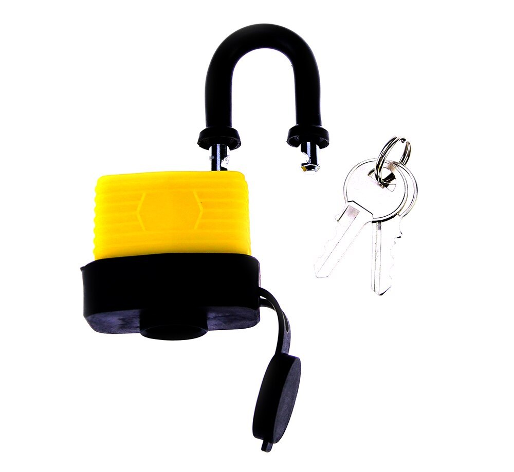 Anti Static Waterproof Padlock 40mm Short Beam Yellow Waterproof Home Gate Door Lock Padlock Keyed Master Padlock
