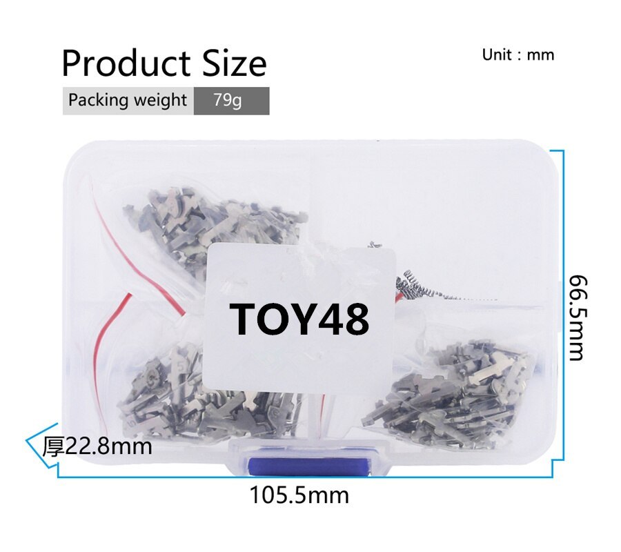 150pcs TOY48 Car Lock Reed Auto Lock Repair kits Car Lock Plate for Toyota Crown New Lexus Brass Locking Plate