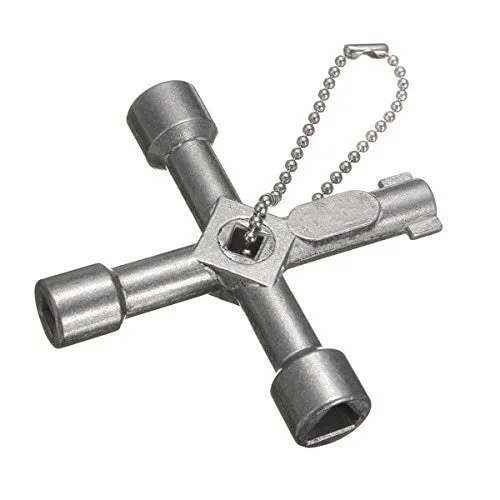 4 in 1 Alloy Triangle square Universal Cross Triangle KEY for Train ...