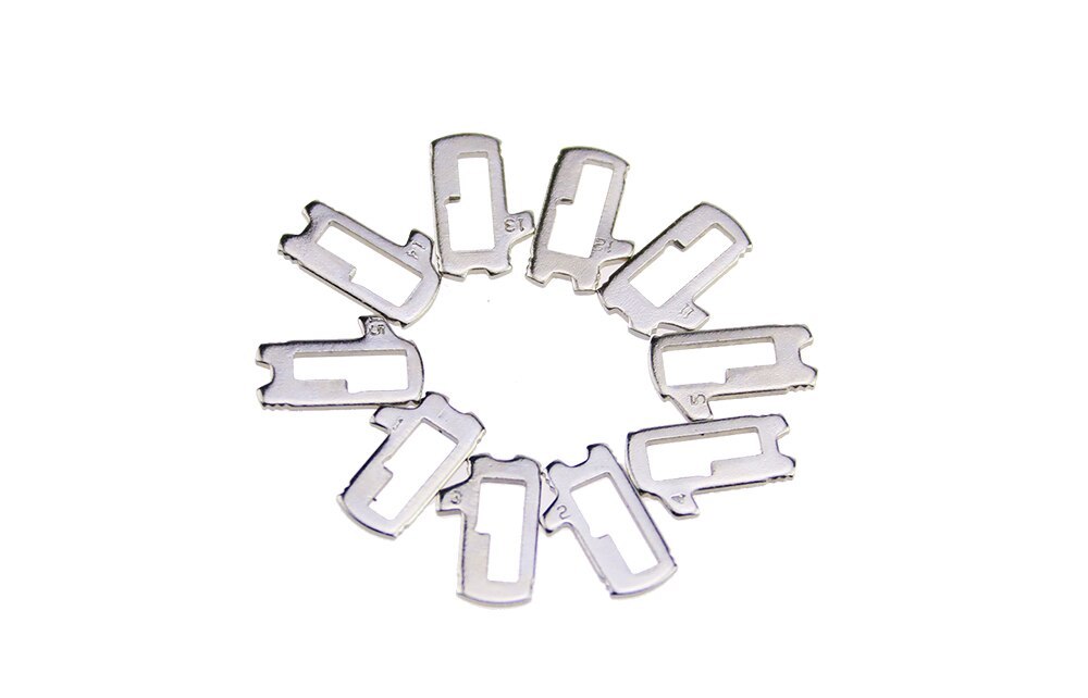 200pcs HU101 Brass Car Lock Reed For Ford Focus Lock Plate with some spare spring 10 models Locksmith Supplies