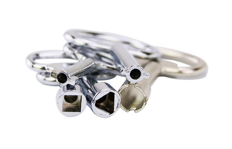 5pcs Electrical Cabinet Keys In Case Emergency Situation Stainless Stell Material Professional Locksmith