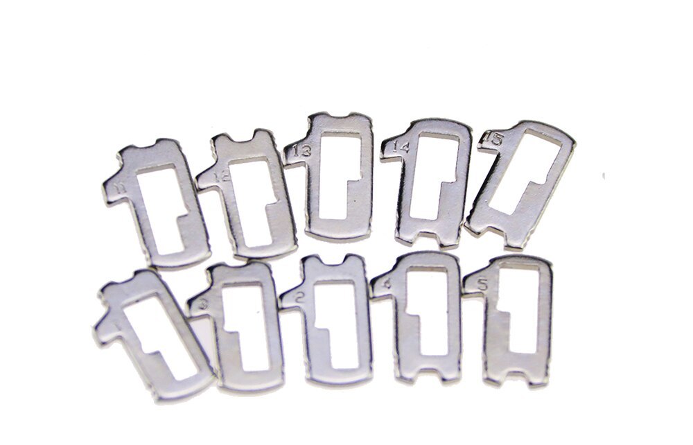 200pcs HU101 Brass Car Lock Reed For Ford Focus Lock Plate with some spare spring 10 models Locksmith Supplies