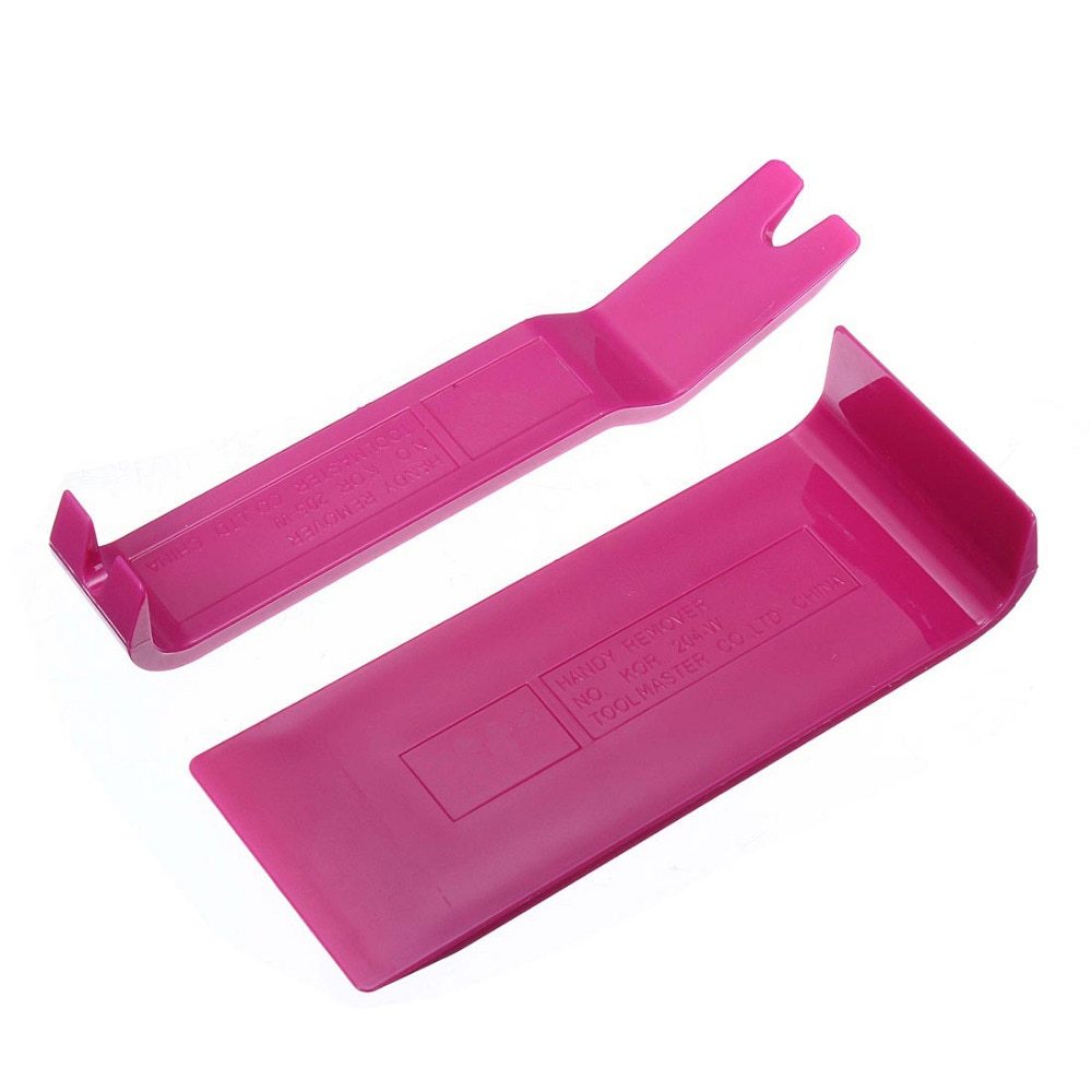 Rose Red 2 in 1 Durable Nylon Wedge Crowbar Locksmith Tool Master Crowbar Tool Lever Wedge Car Door Lock Opener