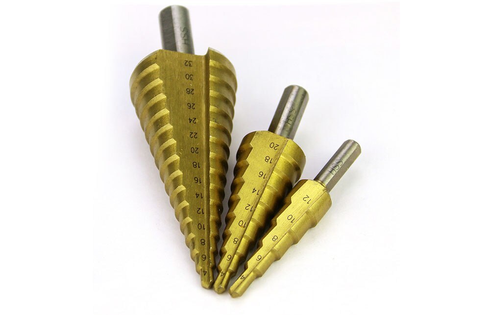 Original HUK Pyramid titanium-coated hole drilling tool drill bit
