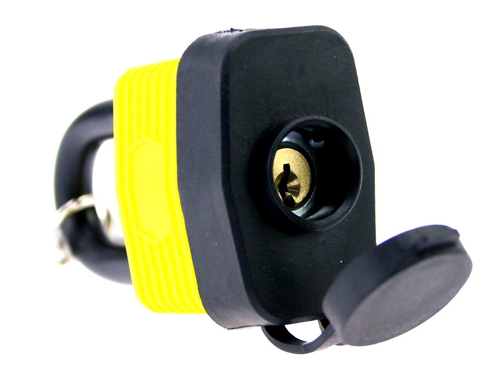 Anti Static Waterproof Padlock 40mm Short Beam Yellow Waterproof Home Gate Door Lock Padlock Keyed Master Padlock
