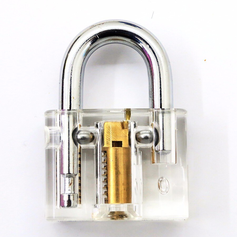 Clear Disc Detainer Practice Lock Locksmith Padlock Tools Cutaway Inside View Padlock Locksmith Training tool