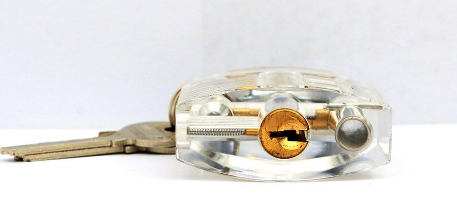 Transparent Locks Pick Visible Cutaway Mini Practice View Padlock Hasps Training Skill For Locksmith Furniture Hardware