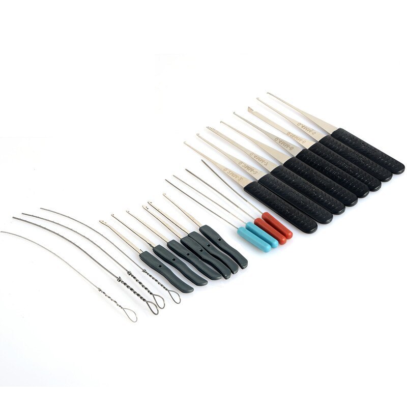 22PCS Broken Key Extractor Remove Removal Hooks Lock pick Locksmith Tool Set