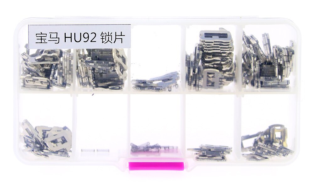 200pcs HU92 Car Lock Plate 8 type Car Lock Reed Locking Plate For BMW Locksmith Tools Auto Lock Repair Kit Accessories