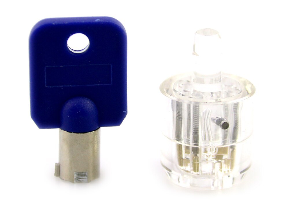 7pins Beads Clear Tubular Practice Lock Tubular lock For Tubular Locksmith Tools Padlock Lock Tools Locksmith Supplies