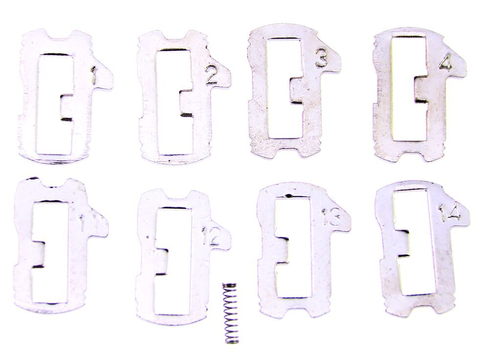 200pcs HU92 Car Lock Plate 8 type Car Lock Reed Locking Plate For BMW Locksmith Tools Auto Lock Repair Kit Accessories